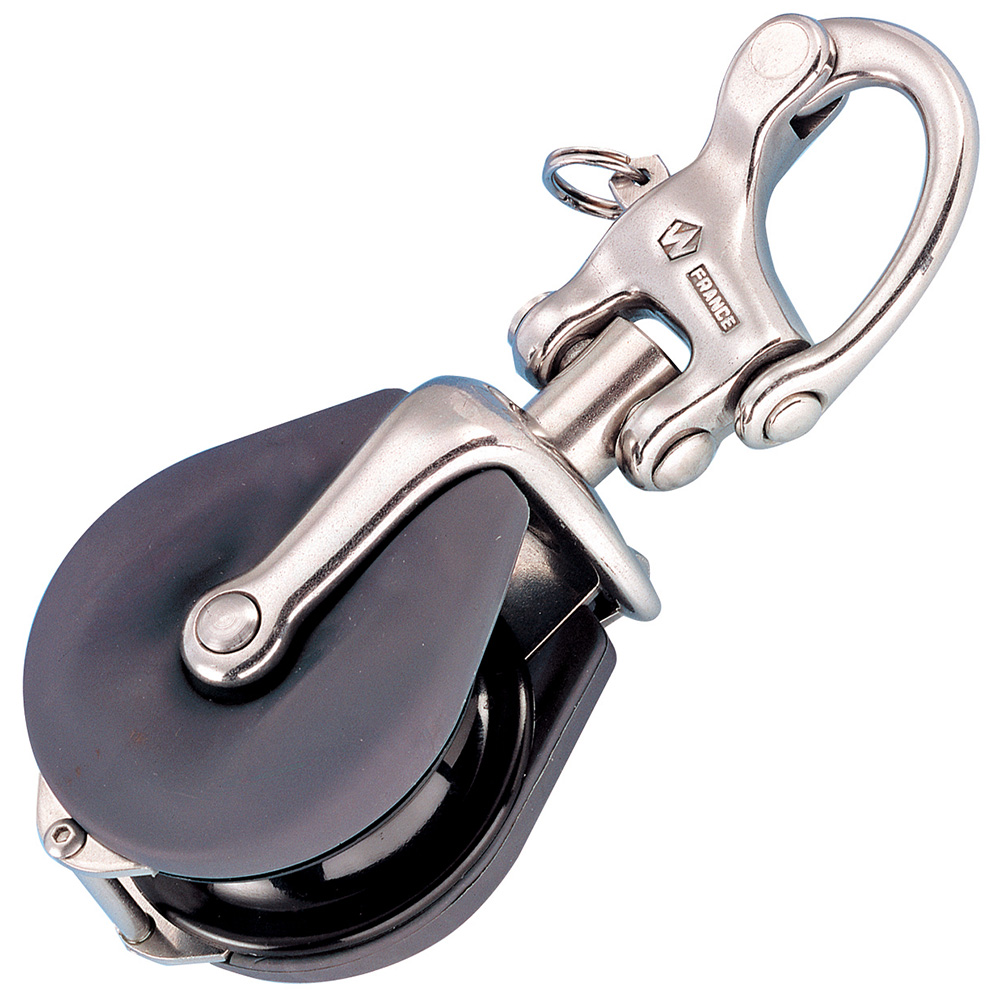 image for Wichard Snatch Block w/Snap Shackle – Max Rope Size 12mm (15/32″)