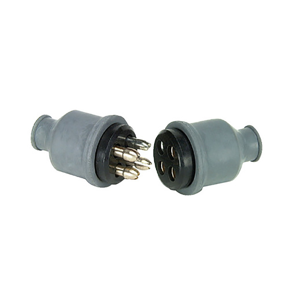 image for Cole Hersee 4 Pole Plug & Socket Connector w/Rubber Cap