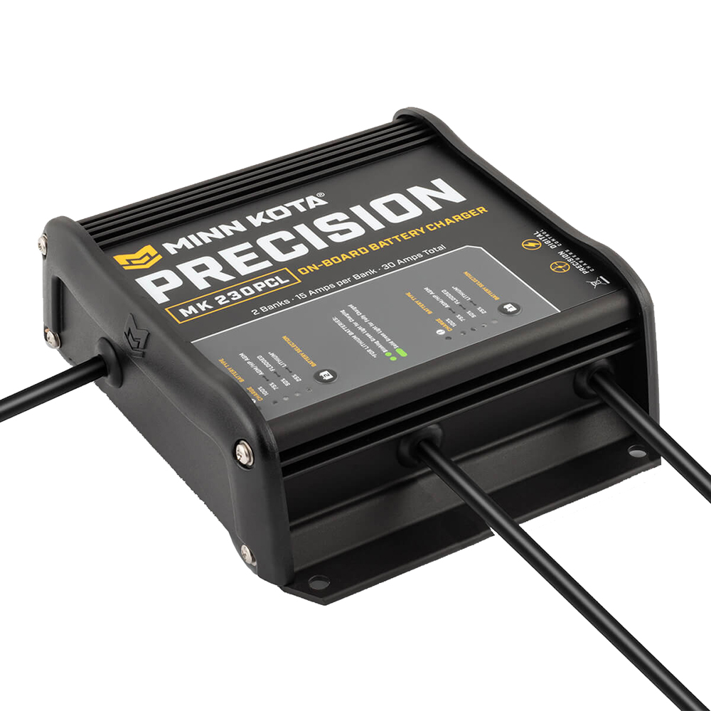 image for Minn Kota On-Board Precision Charger MK-230 PCL 2 Bank x 15 AMP LI Optimized Charger