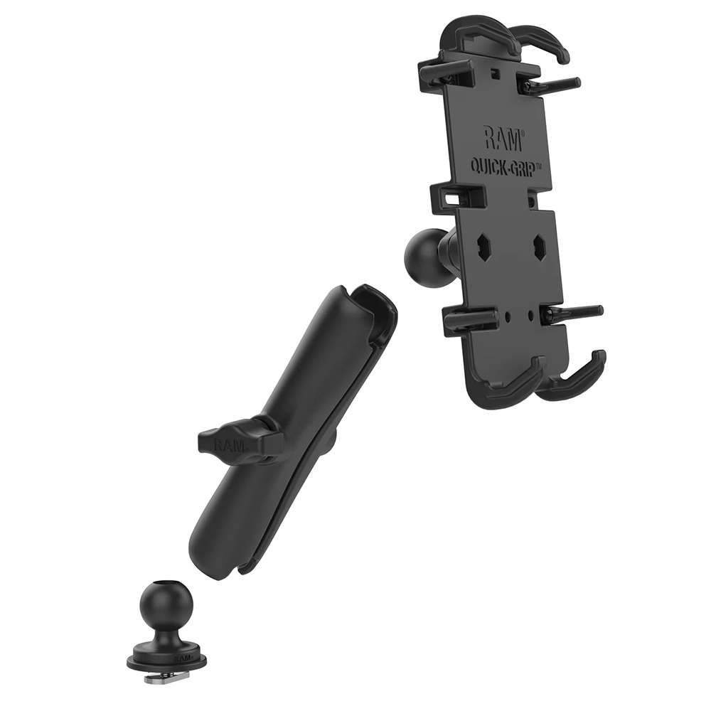 RAM Mount Quick-Grip&trade; XL Phone Mount w/Track Ball&trade; Base - Long 4