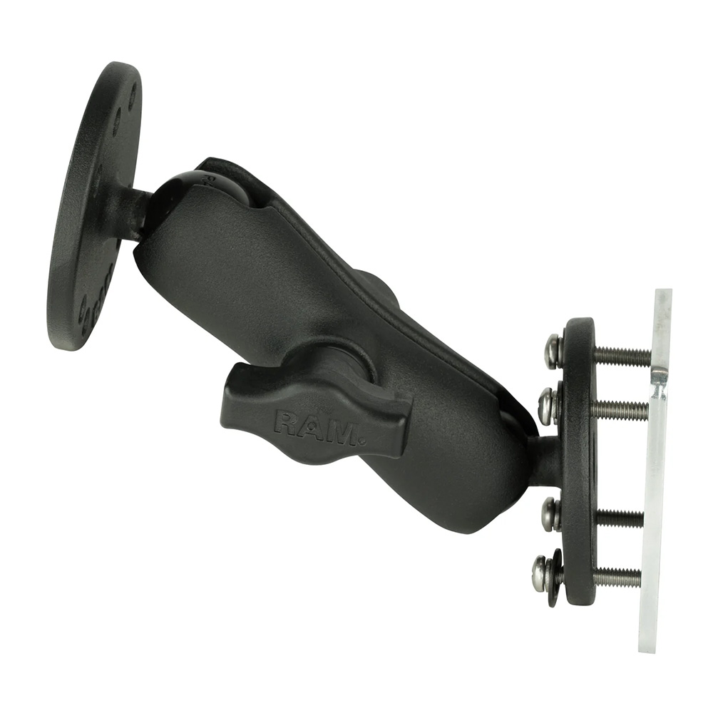 RAM Mount Double Ball Mount w/Backing Plate 2