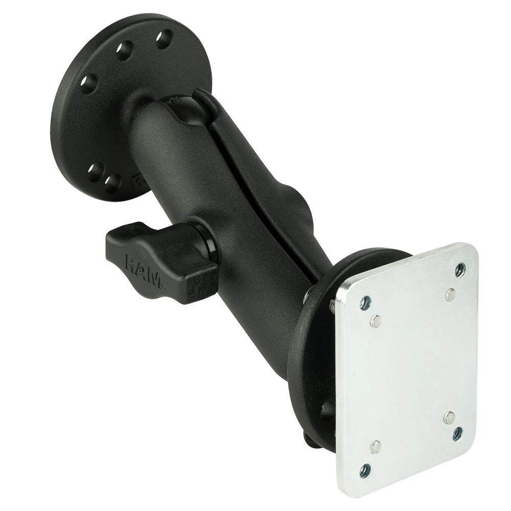 RAM Mount Double Ball Mount w/Backing Plate 3