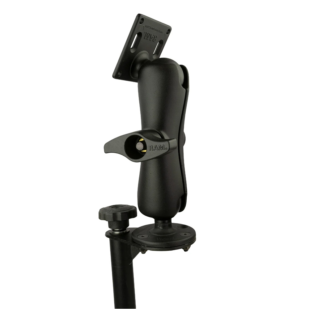 RAM Mount 8" Upper Flange Pole with D Size 75x75mm VESA Mount 2