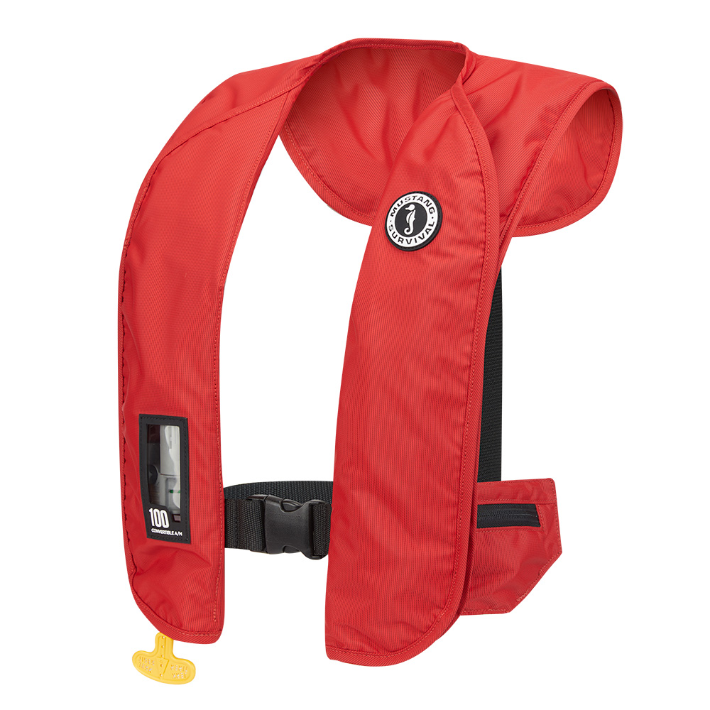 Mustang MIT 100 Convertible Inflatable PFD - Red 2