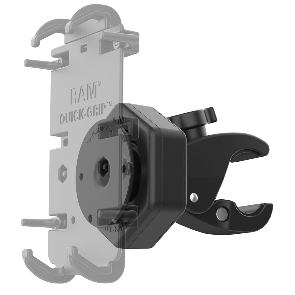 RAM Mount RAM&reg; Tough-Claw&trade; Small Clamp Base w/Vibe-Safe&trade; Adapter 2