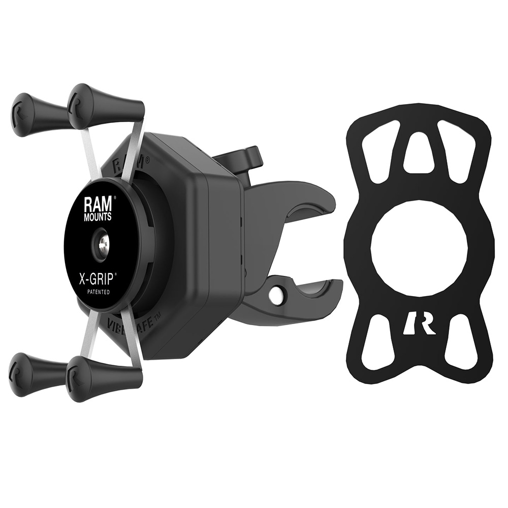 RAM Mount RAM&reg; X-Grip&reg; Phone Mount w/Vibe-Safe&trade; &amp; Small Tough-Claw&trade; 2