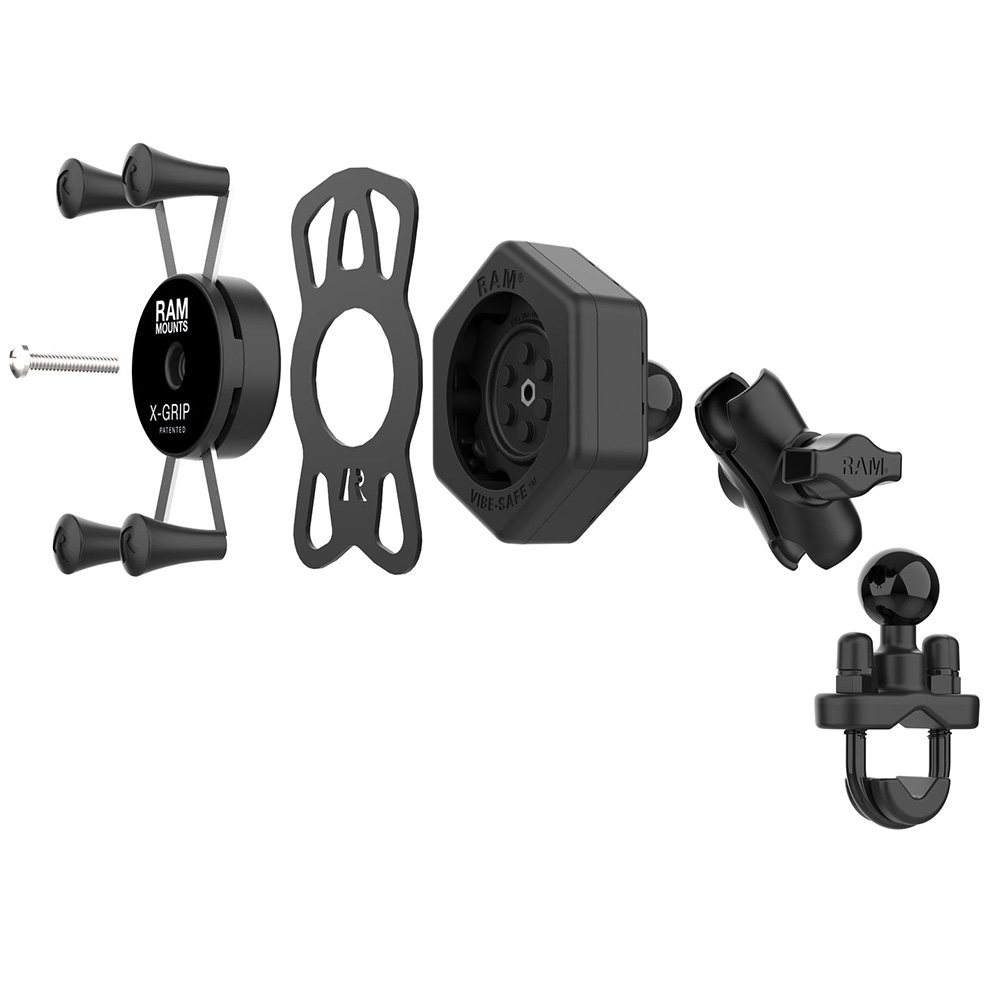 RAM Mount RAM&reg; X-Grip&reg; Phone Mount w/Vibe-Safe&trade; &amp; U-Bolt Base - Short 4