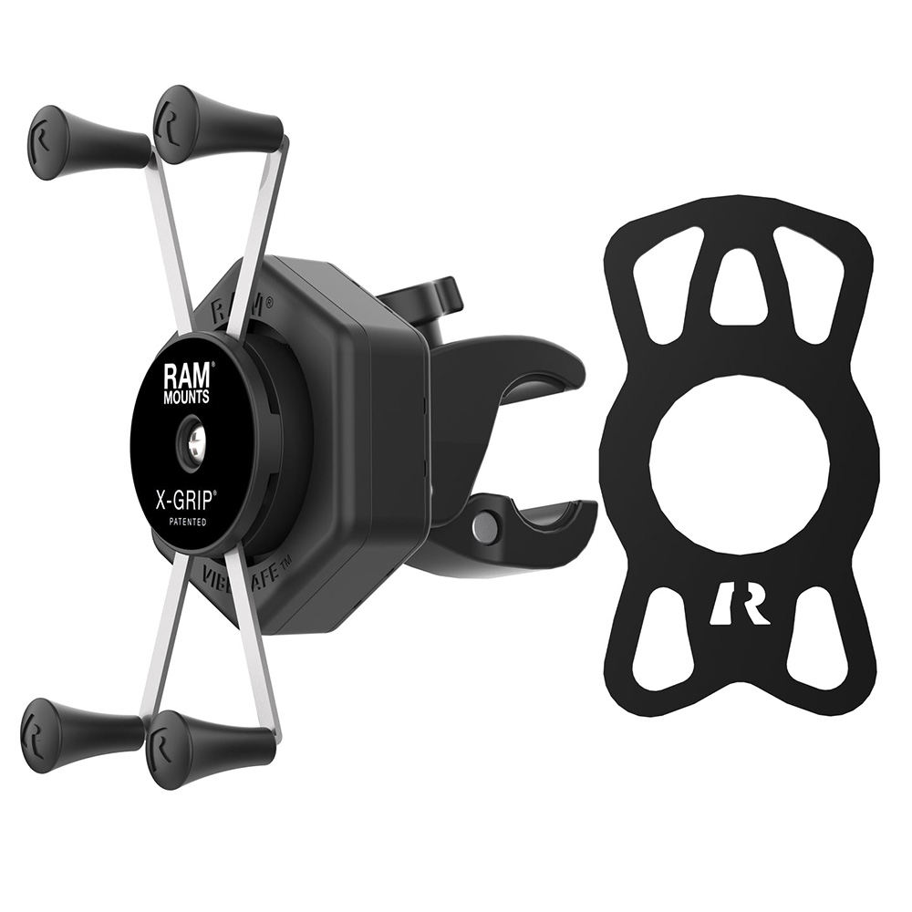 RAM Mount RAM&reg; X-Grip&reg; Large Phone Mount w/Vibe-Safe&trade; &amp; Small Tough-Claw&trade; 2