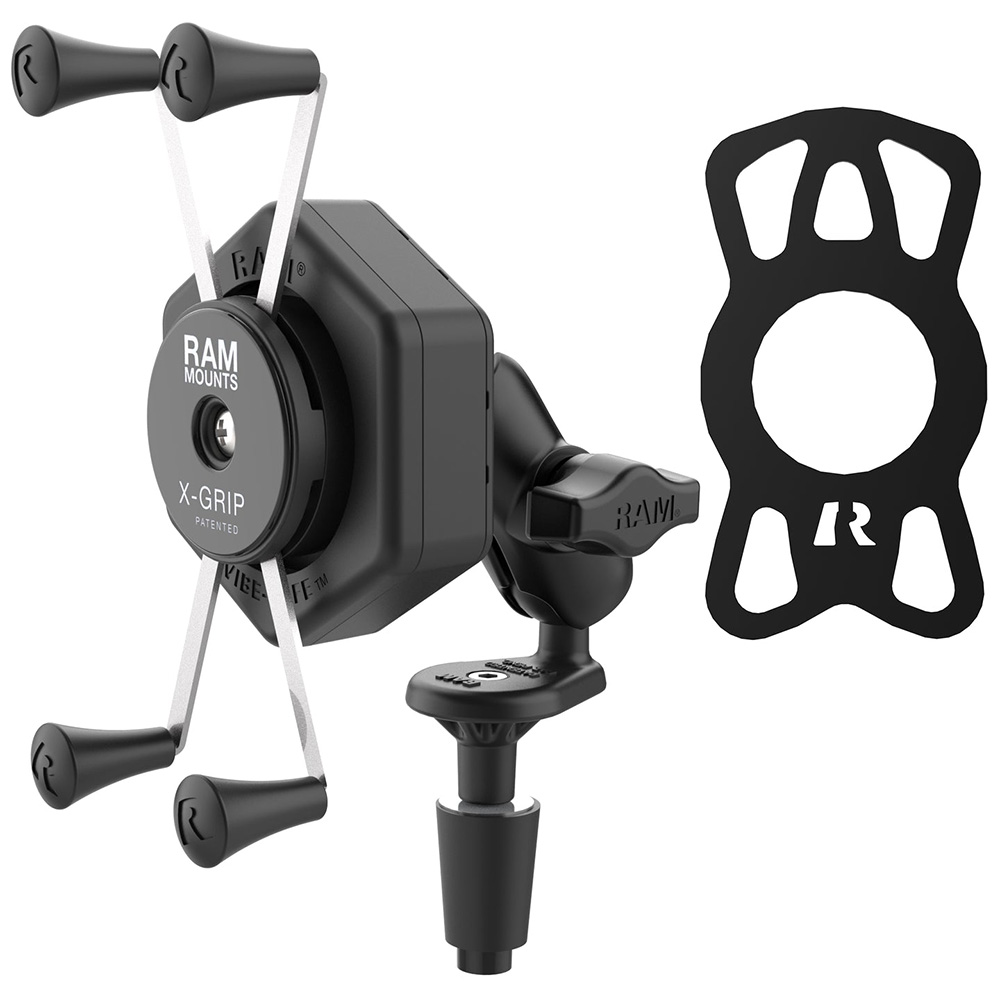 RAM Mount RAM&reg; X-Grip&reg; Large Phone Mount w/Vibe-Safe&trade; &amp; Fork Stem Base - Short 2