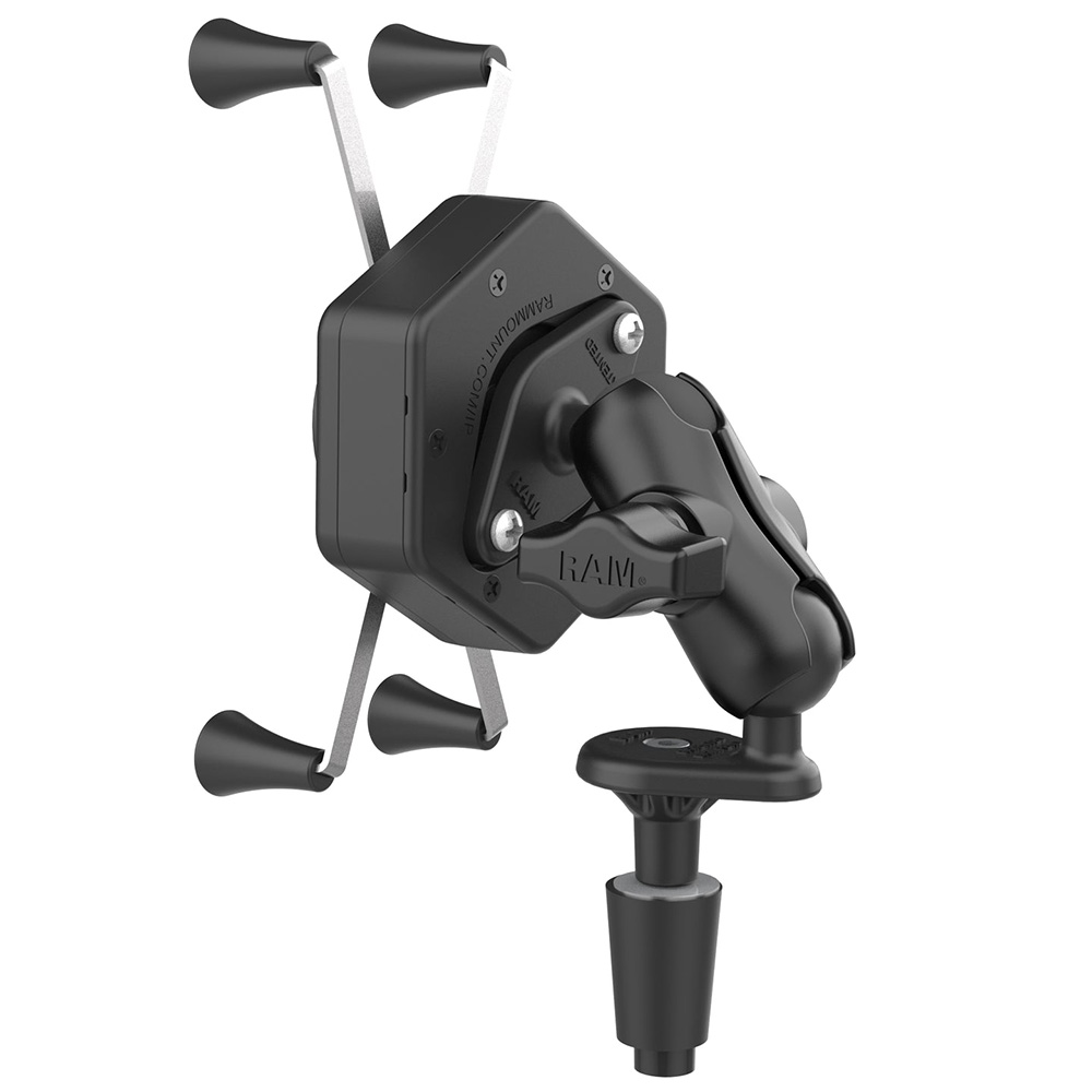 RAM Mount RAM&reg; X-Grip&reg; Large Phone Mount w/Vibe-Safe&trade; &amp; Fork Stem Base - Short 3