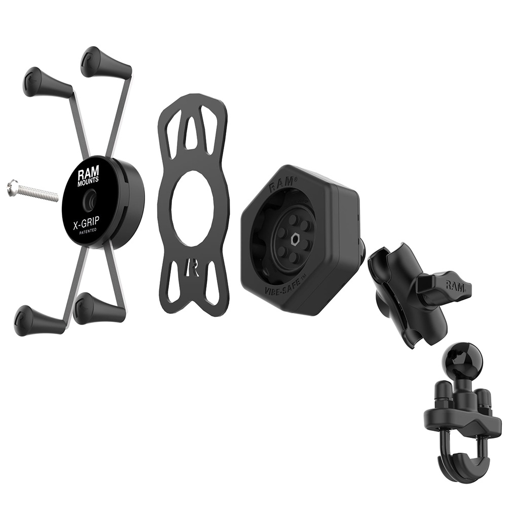 RAM Mount RAM&reg; X-Grip&reg; Large Phone Mount w/Vibe-Safe&trade; &amp; U-Bolt Base - Short 4