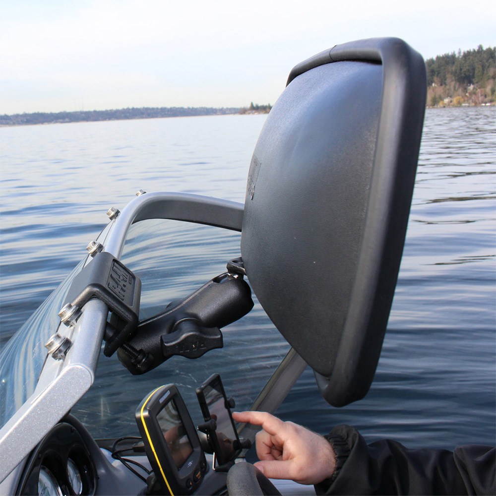 RAM Mount RAM&reg; Glare Shield Clamp Mount w/Rear View Mirror 2