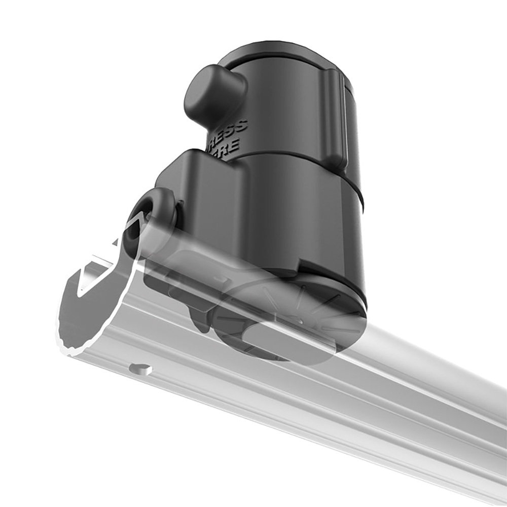 RAM Mount RAM&reg; Tube Jr.&trade; Holder w/Universal Adapt-A-Post&trade; Track Base - 6" Post 2