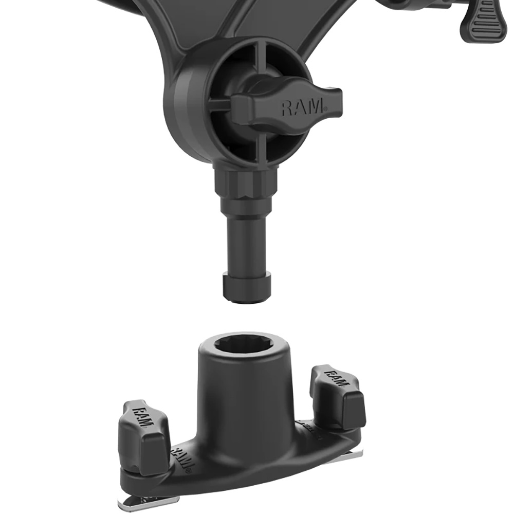 RAM Mount RAM ROD&reg; JR Fishing Rod Holder w/Dual T-Bolt Track Base 2