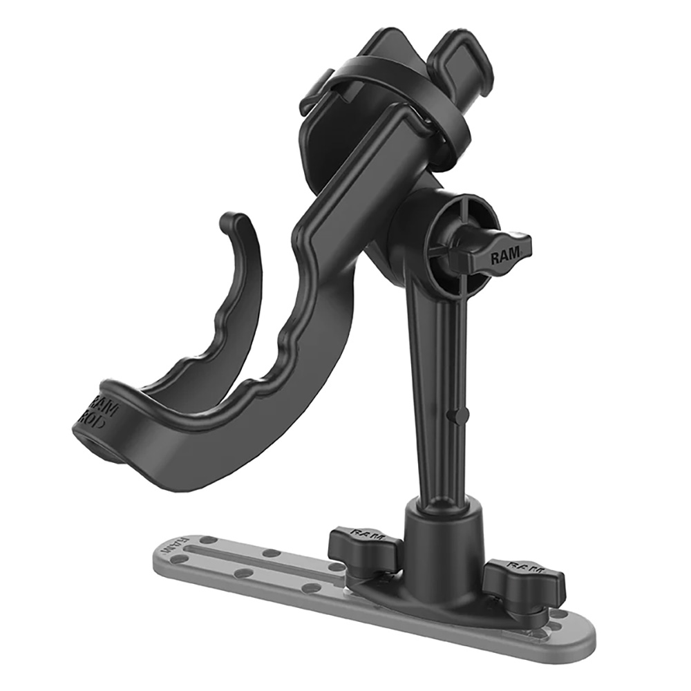 RAM Mount RAM ROD&reg; Fishing Rod Holder w/Dual T-Bolt Track Base 2