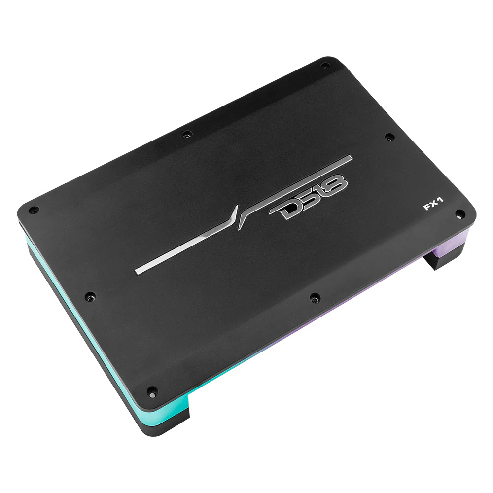 DS18 Flush/Surface Mount 1-Channel Monoblock Class D Amplifier w/Acrylic Cover - 1x900W RMS @ 1 Ohm 5