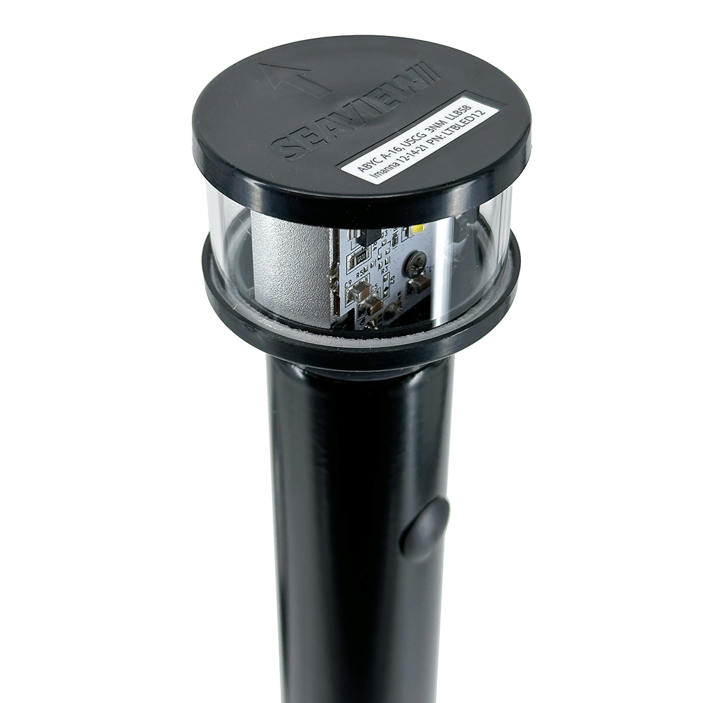 Seaview 12V C5 Certified Round 3nm LED Combo Masthead All-Round Light - Black 2