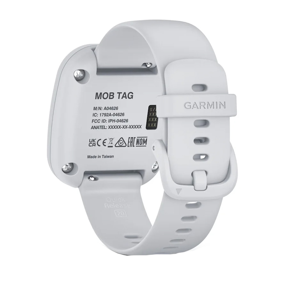 Garmin MOB Tag w/White Quick Release Band 4