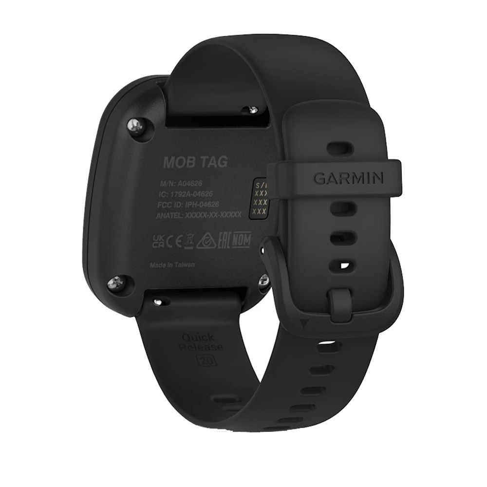 Garmin MOB Tag w/Black Quick Release Band 4