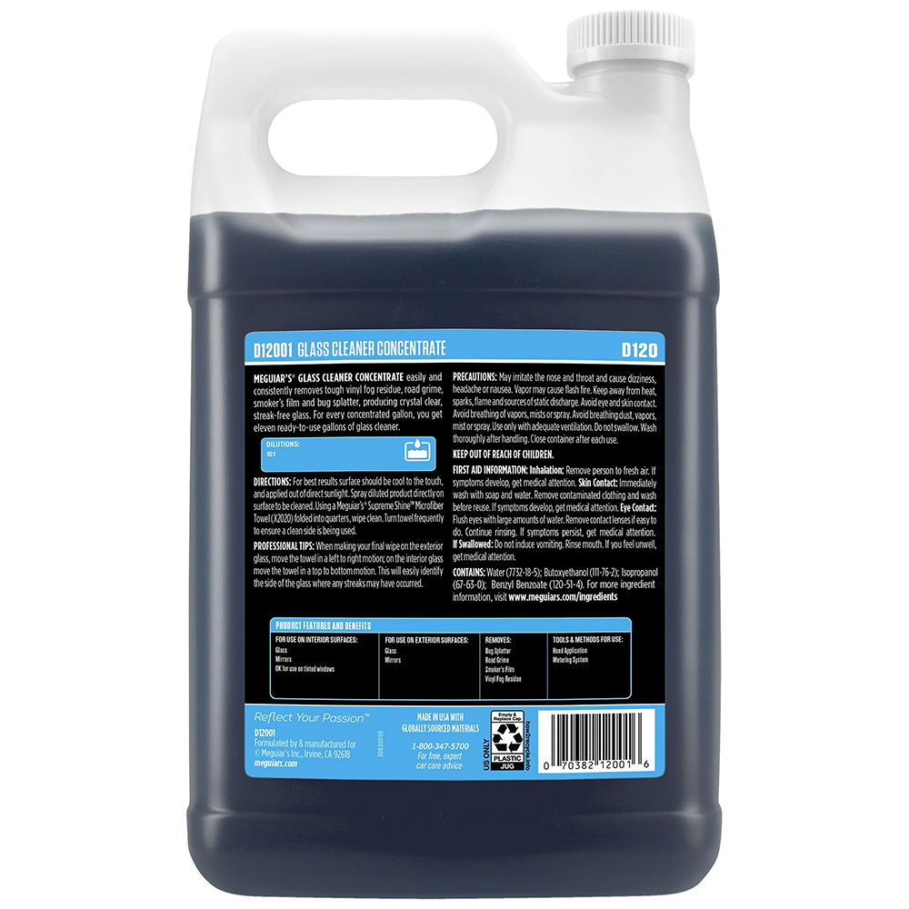 Meguiar's Glass Cleaner Concentrate - 1 Gallon 2