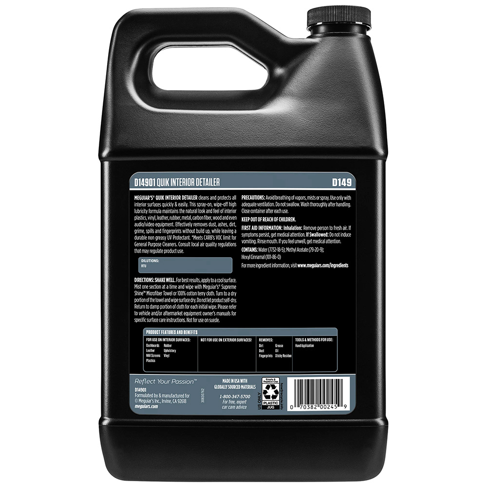 Meguiar's Quik Interior Detailer - 1 Gallon 2