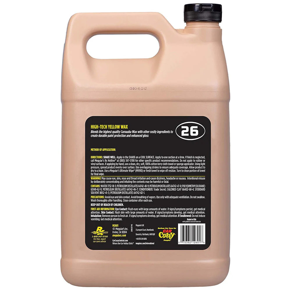 Meguiar's Professional Hi-Tech Yellow Liquid Wax - 1 Gallon 2