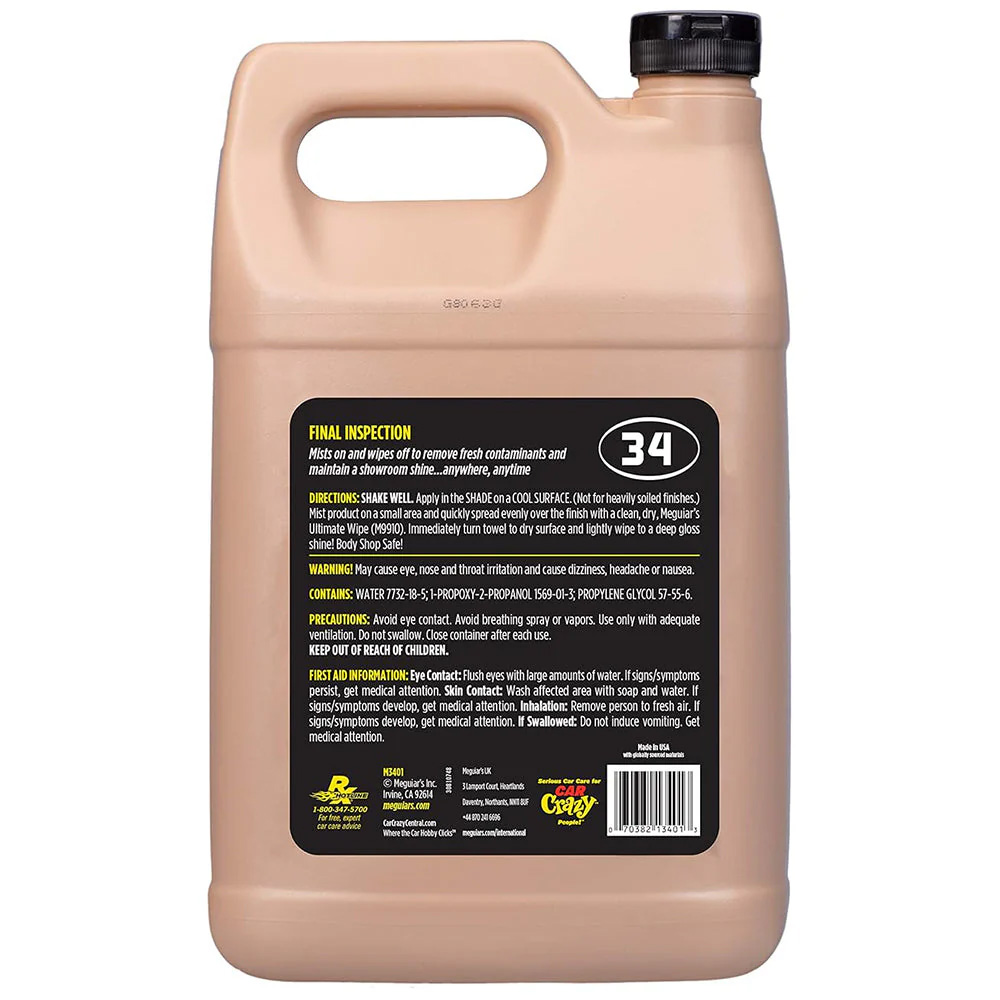 Meguiar's Professional Final Inspection Wipe-Off Detailer - 1 Gallon 2