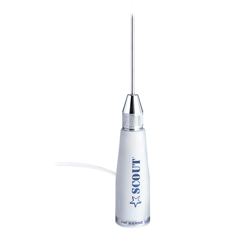 Scout 3.3' Stainless VHF Whip Antenna 3dB w/5M RG-58 Coax KS23A 2