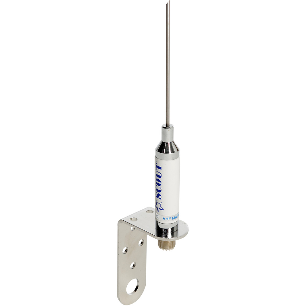 Scout 3' Stainless VHF Whip 3dB w/Bracket f/Sailboats - No Cable 2