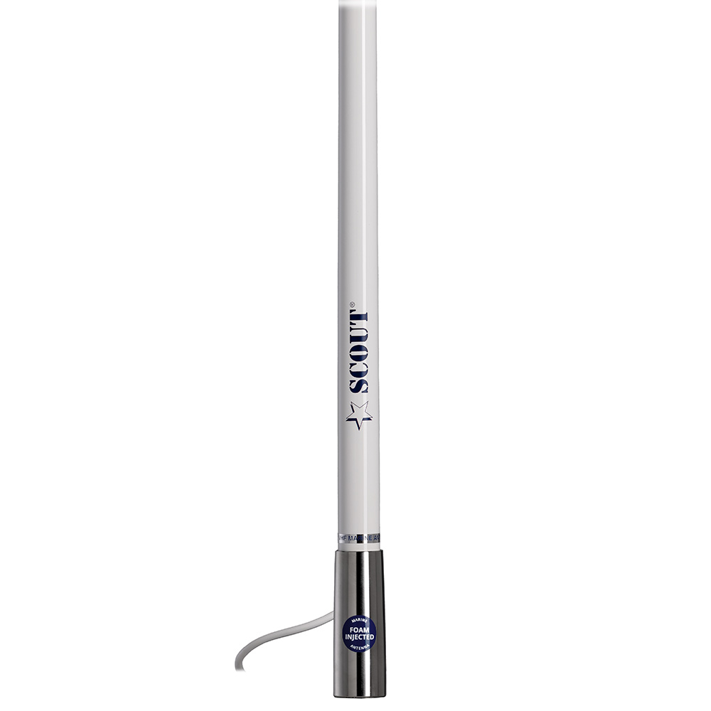 Scout Titan Series 4' White AM/FM Antenna Fiberglass 2