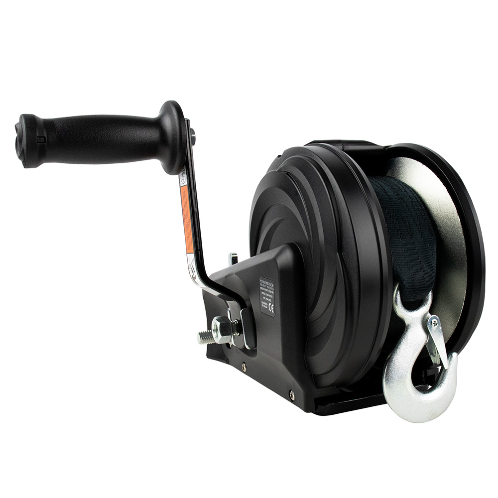 Powerwinch Select Series Winch 1,800lb, 2 Speed, 6" Crank Arm - Carbon Black 2