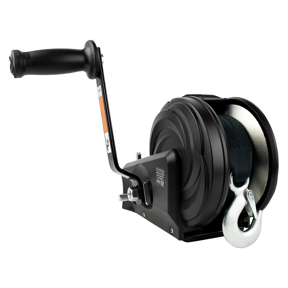 Powerwinch Select Series Winch 2,500lb, 2 Speed, 8" Crank Arm - Carbon Black 2