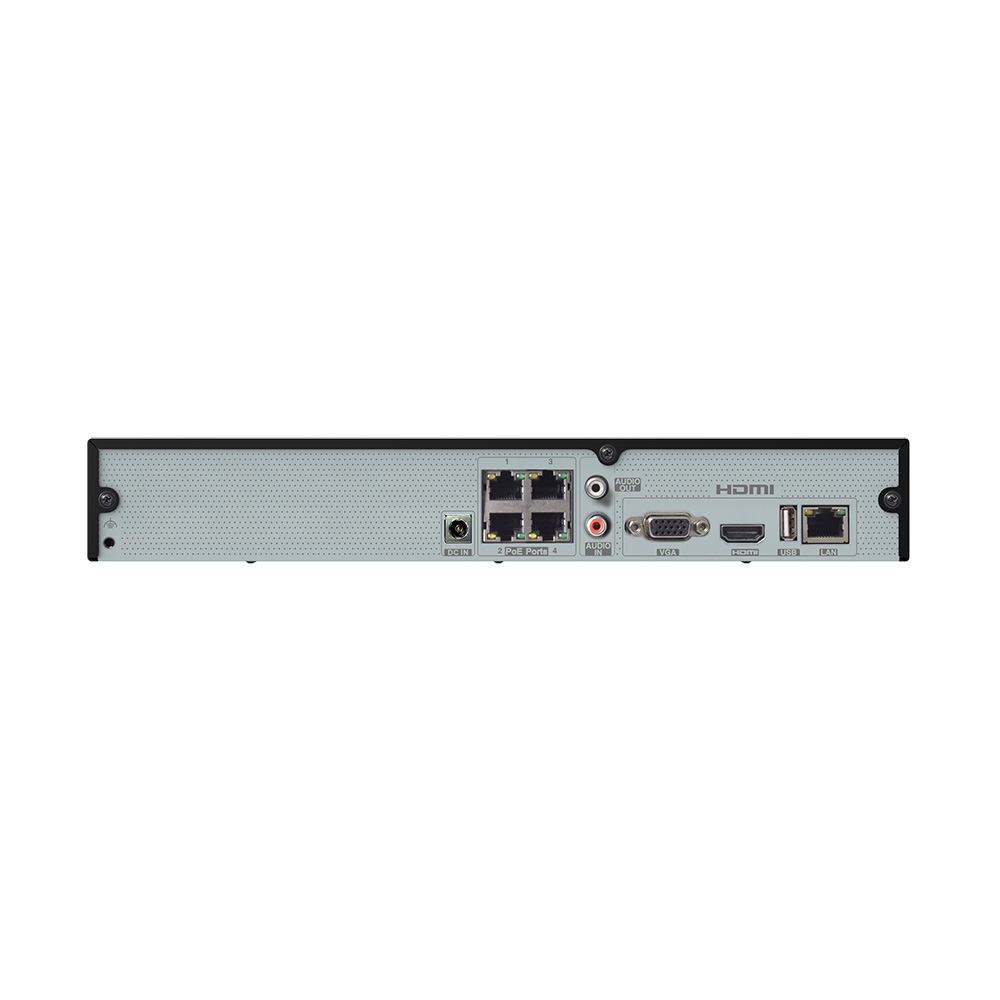 Speco 4-Channel 4K H.265 NVR w/POE &amp; 1 SATA - NDAA - 2TB 2