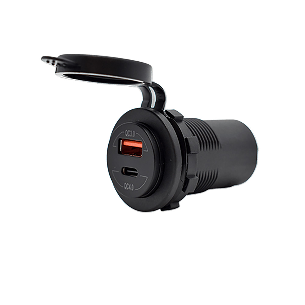 Bluewater Round Dual USB/USB-C Charger 2