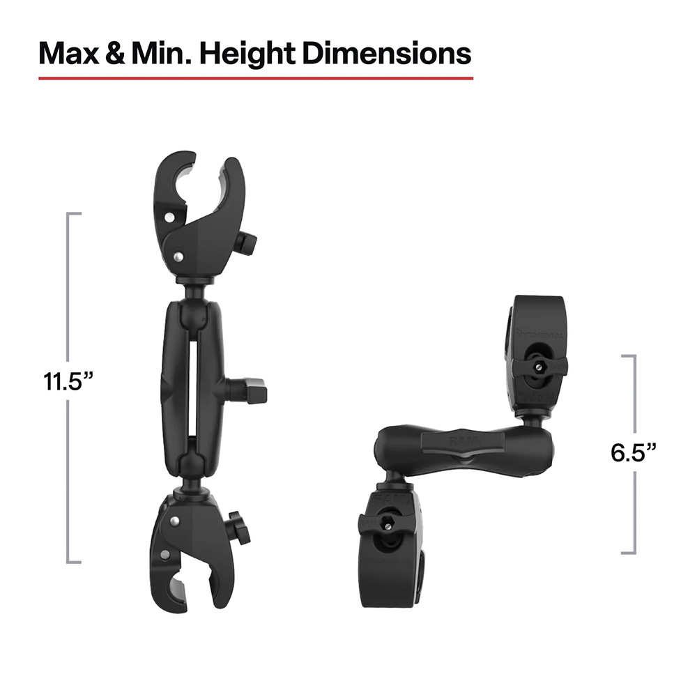 RAM Mount RAM&reg; Trolling Motor Stabilizer w/Tough-Claw&trade; 1&rdquo; - 1.6&rdquo; Clamp Bases 3