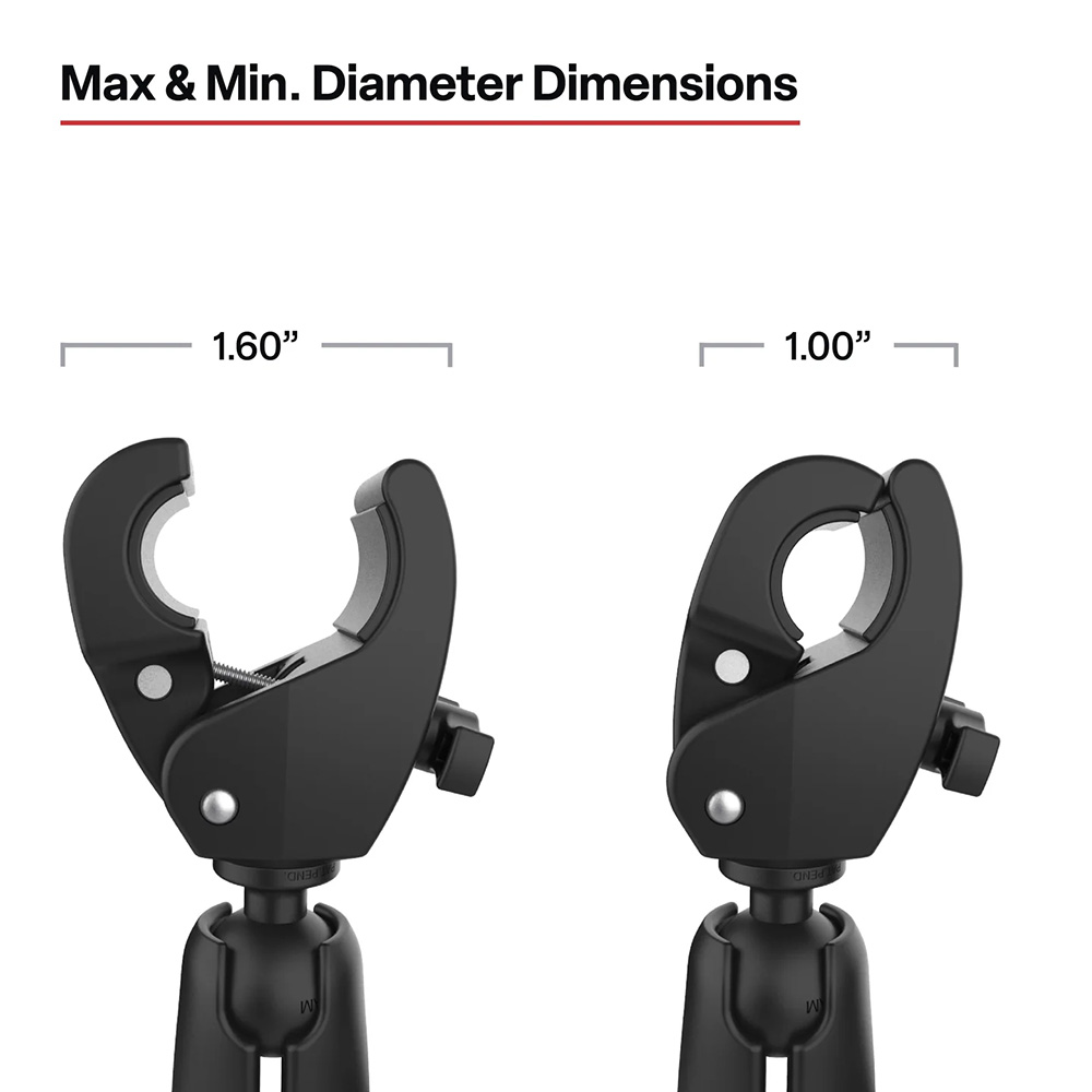 RAM Mount RAM&reg; Trolling Motor Stabilizer w/Tough-Claw&trade; 1&rdquo; - 1.6&rdquo; Clamp Bases 4
