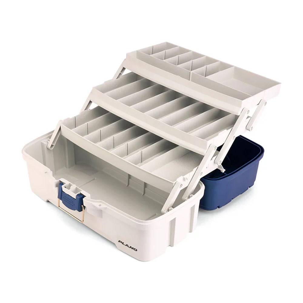 Plano Three-Tray Tackle Box - Blue/White 2