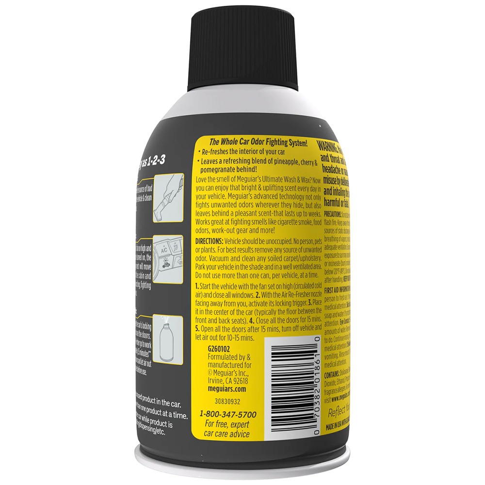 Meguiar's Ultimate Whole Car Air Re-Fresher Aerosol - 2oz 2