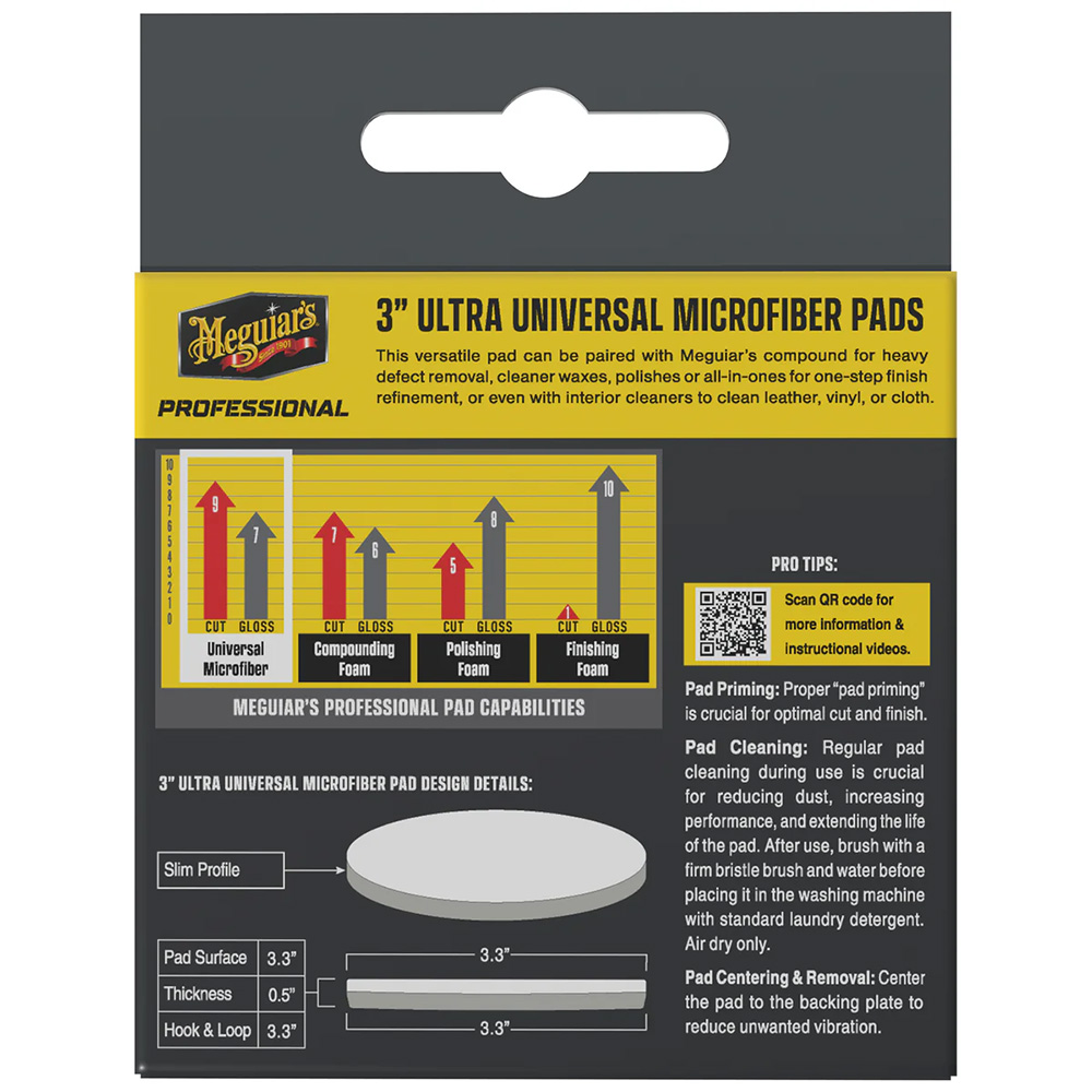 Meguiar's Professional 3" Ultra Universal Microfiber Pads *3-Pack 2