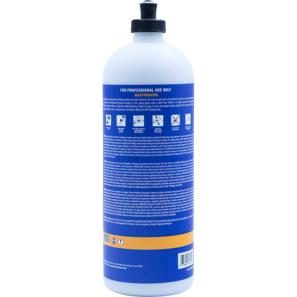 Malco MaxFinishing Polish - 32oz 2