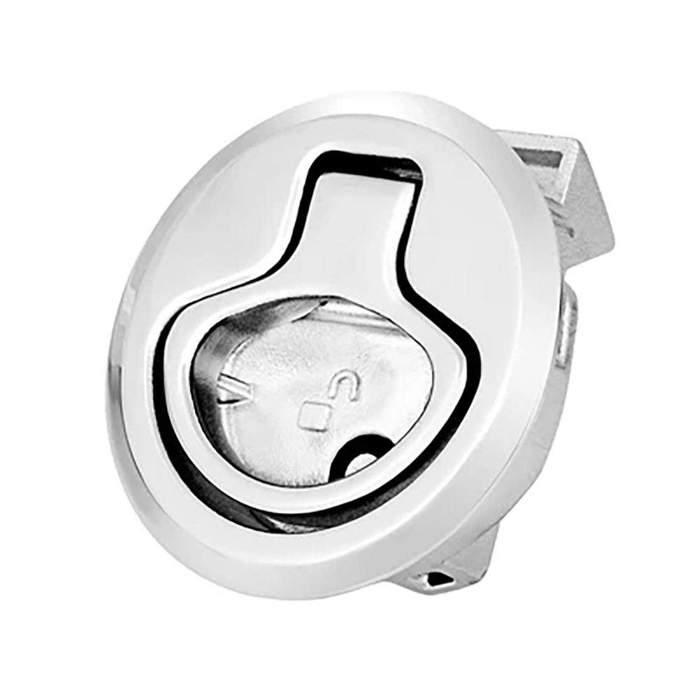 Whitecap 2" Beveled Locking Slam Latch w/Backing Plate 2