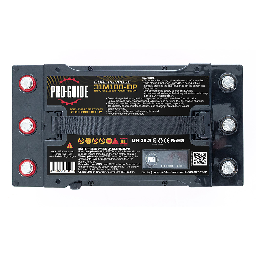 Pro-Guide Alpha Series Lithium Battery - 12V - 180AH - Group 31 4