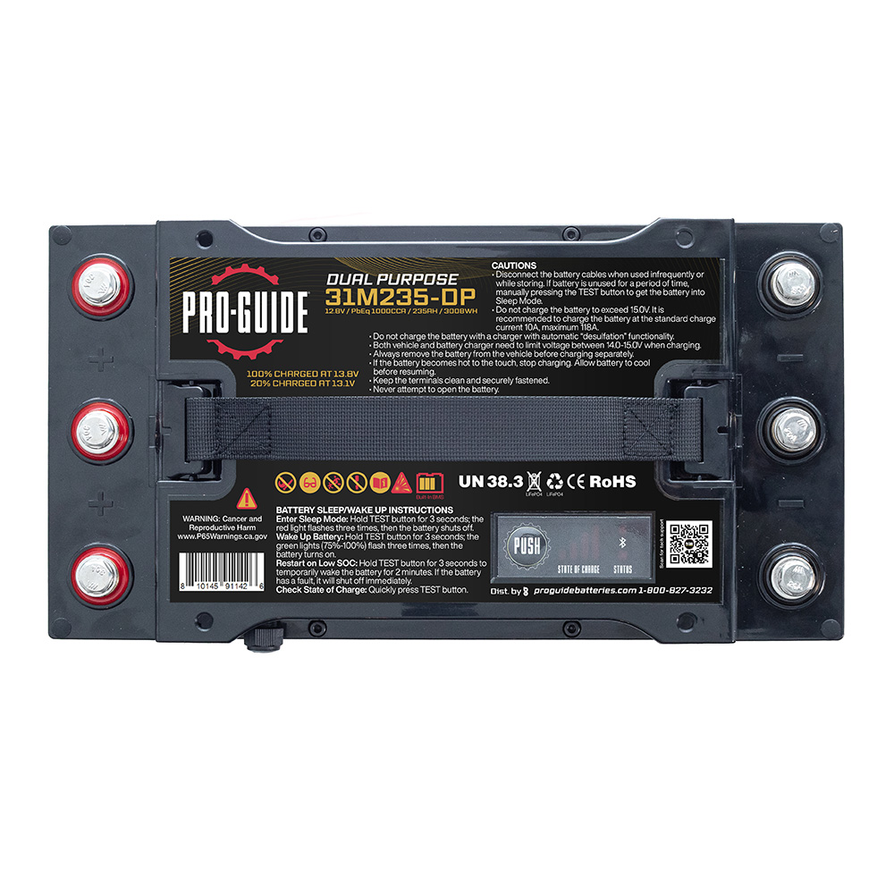 Pro-Guide Alpha Series Lithium Battery - 12V - 235AH - Group 31 (Tall) 4