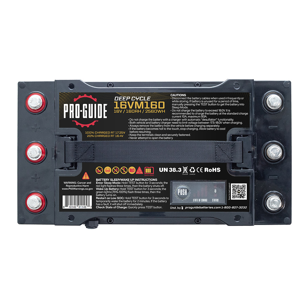 Pro-Guide Alpha Series Lithium Battery - 16V - 160AH - Group 31 (Tall) 4