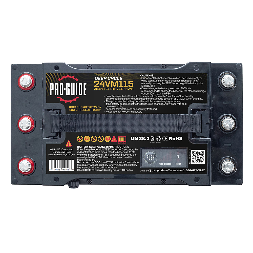 Pro-Guide Alpha Series Lithium Battery - 24V - 115AH - Group 31 (Tall) 4