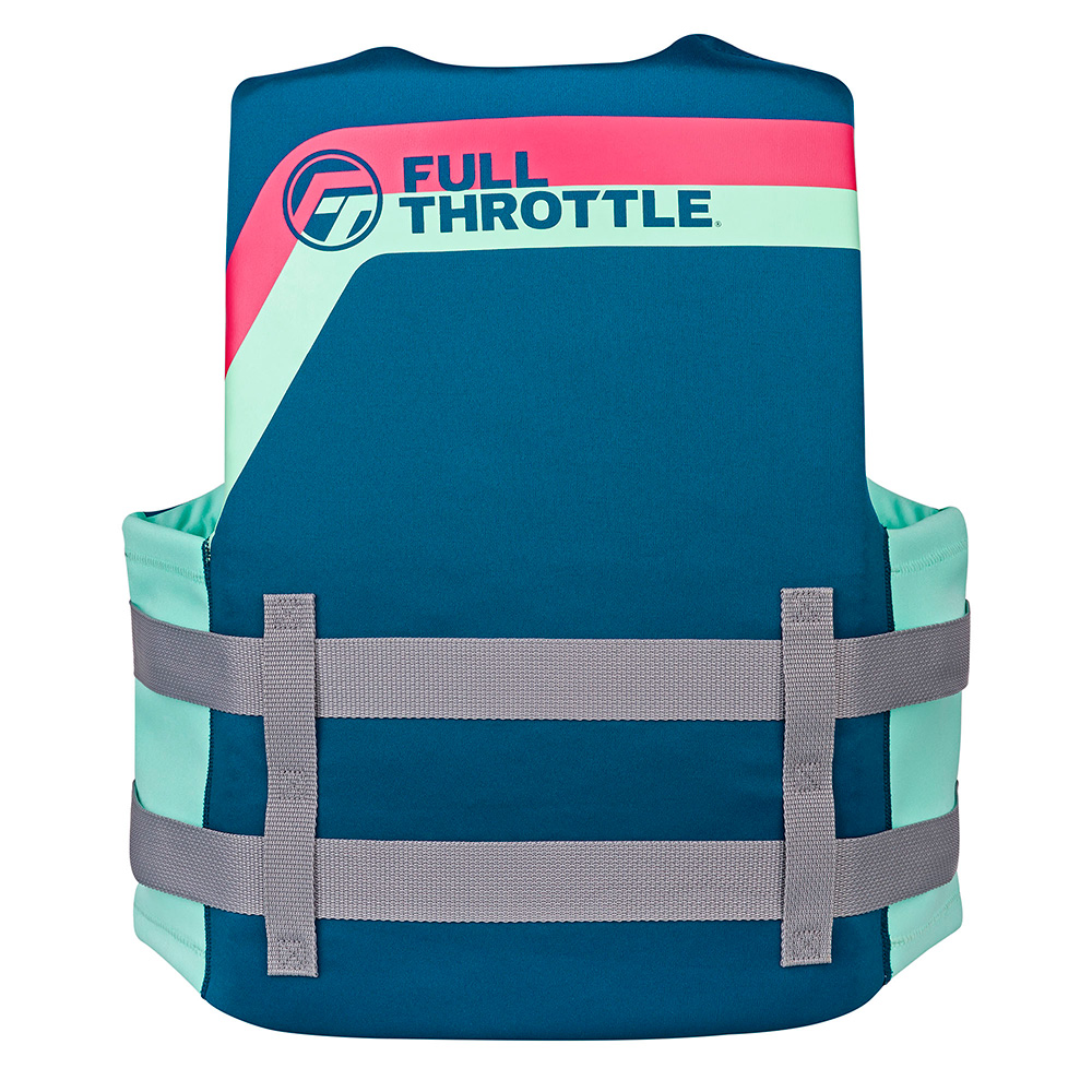 Full Throttle Adult Rapid-Dry Life Jacket - S/M - Aqua 2