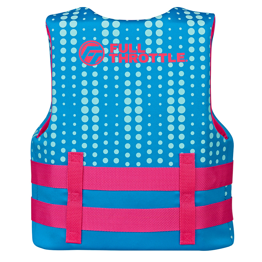 Full Throttle Youth Rapid-Dry Life Jacket - Aqua 2