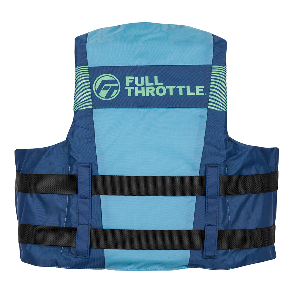 Full Throttle Adult Nylon Life Jacket - L/XL - Blue 2