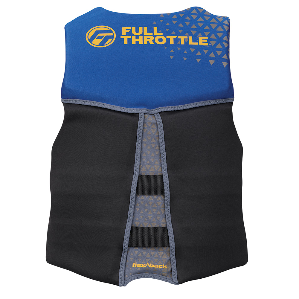 Full Throttle Men's Rapid-Dry Flex-Back Life Jacket - XL - Blue/Black 2
