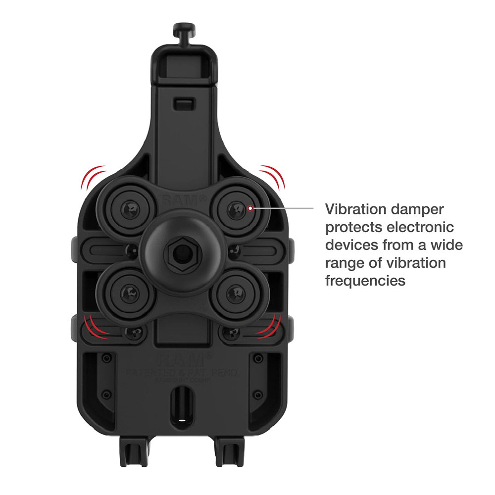 Ram Mount RAM&reg; Quick-Grip&trade; Pro Phone Holder w/Ball &amp; Vibration Damper 2